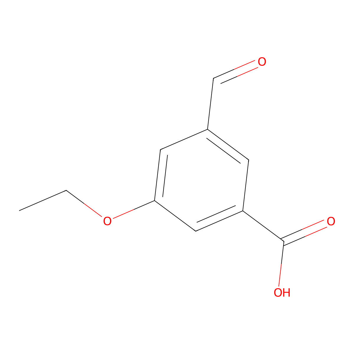 3-Ethoxy-5-formylbenzoic acid molecular structure, CAS 2807448-00-4