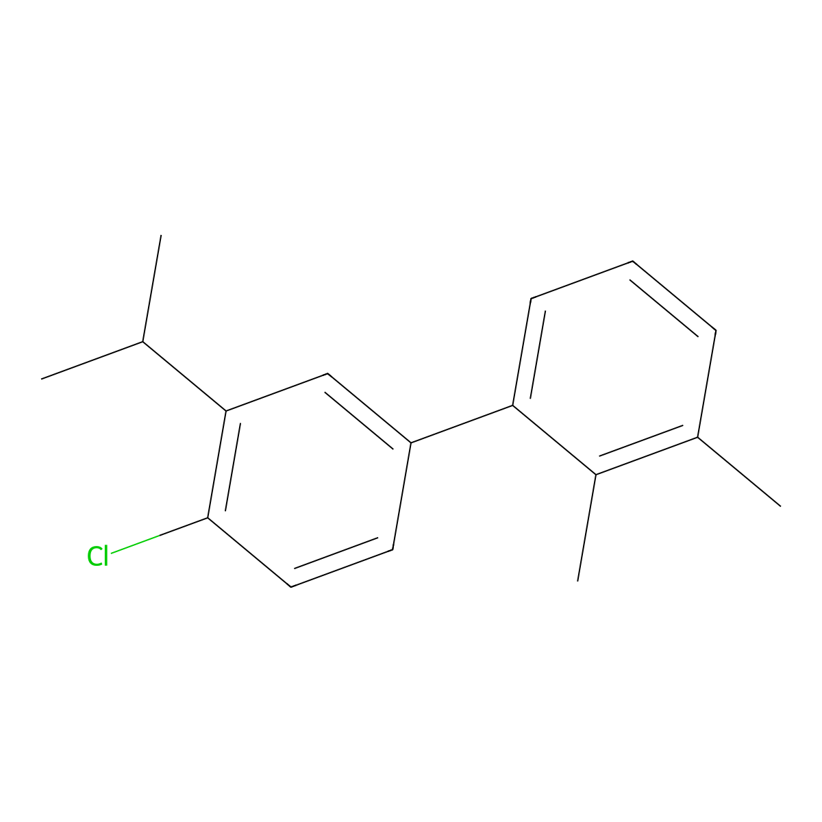 4'-Chloro-3'-isopropyl-2,3-dimethyl-1,1'-biphenyl molecular structure, CAS 2807448-11-7