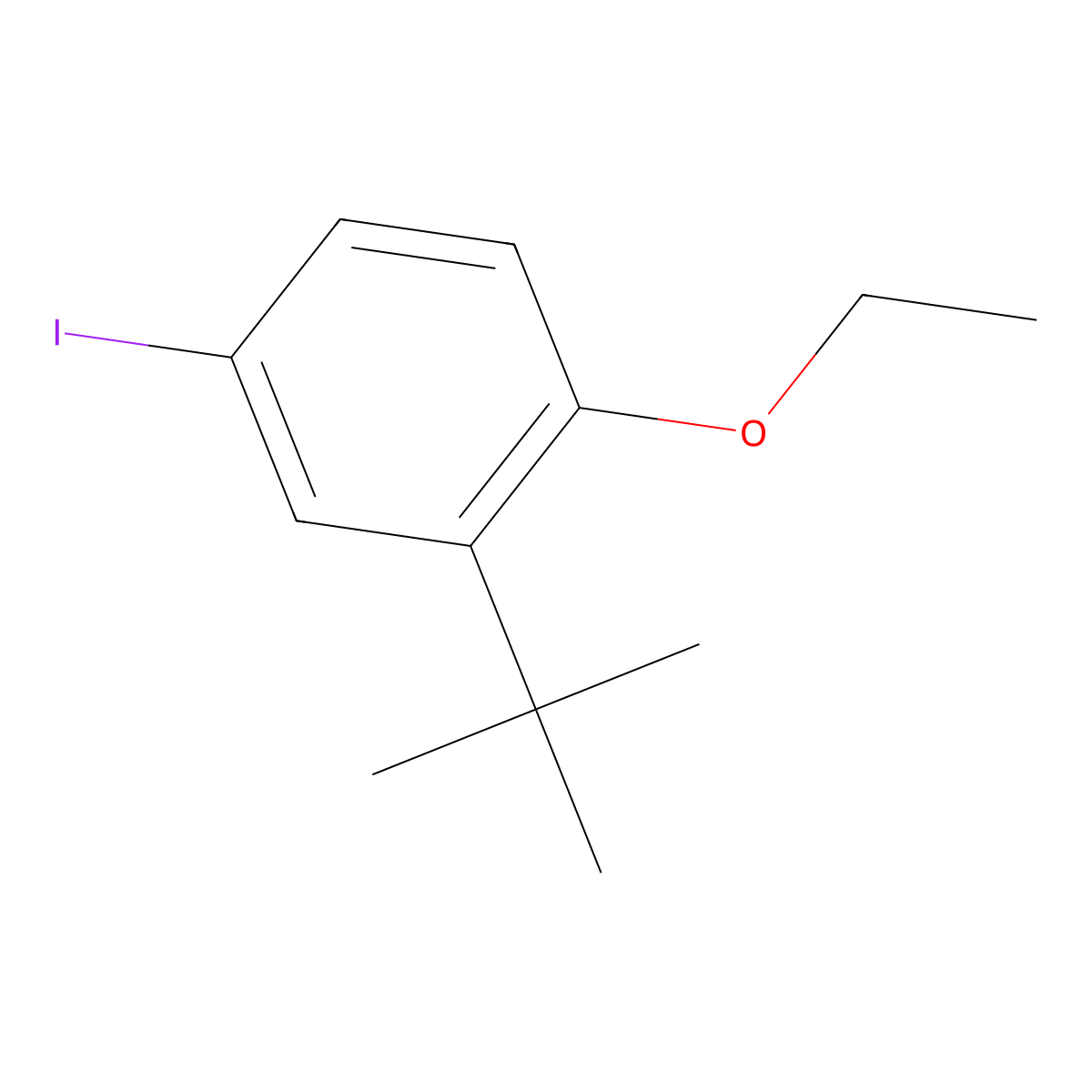 2-(Tert-butyl)-1-ethoxy-4-iodobenzene molecular structure, CAS 2807448-50-4