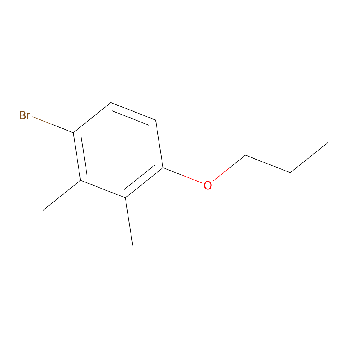 1-Bromo-2,3-dimethyl-4-propoxybenzene molecular structure, CAS 2807448-71-9