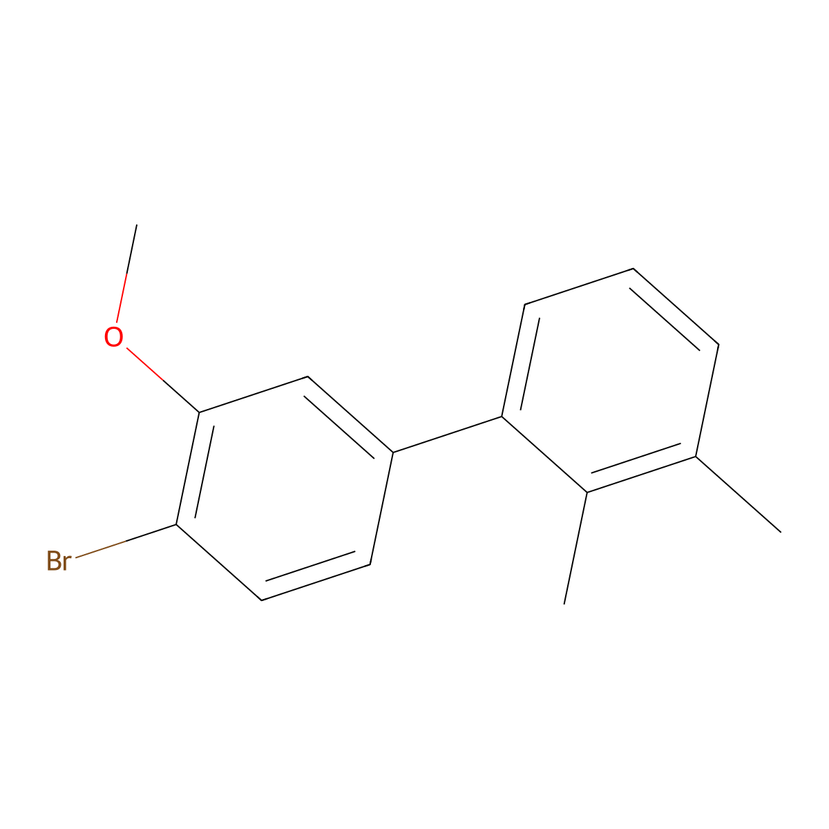 4'-Bromo-3'-methoxy-2,3-dimethyl-1,1'-biphenyl molecular structure, CAS 2807449-84-7