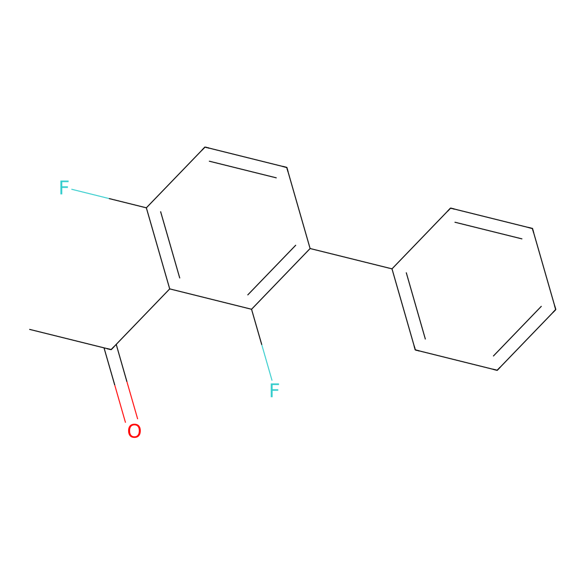 1-(2,4-Difluoro-[1,1'-biphenyl]-3-yl)ethanone molecular structure, CAS 2807449-86-9