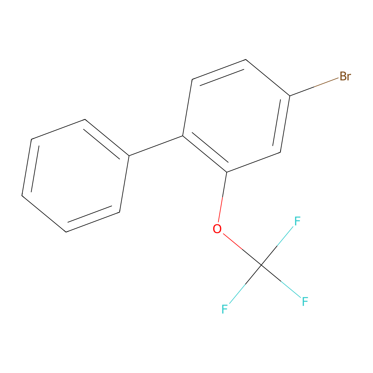 4-Bromo-2-(trifluoromethoxy)-1,1'-biphenyl molecular structure, CAS 2807450-03-7