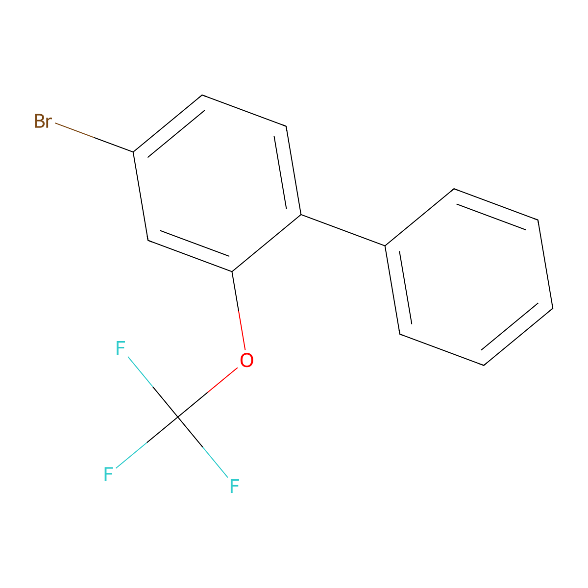 4-Bromo-2-(trifluoromethoxy)-1,1'-biphenyl molecular structure, CAS 2807450-03-7