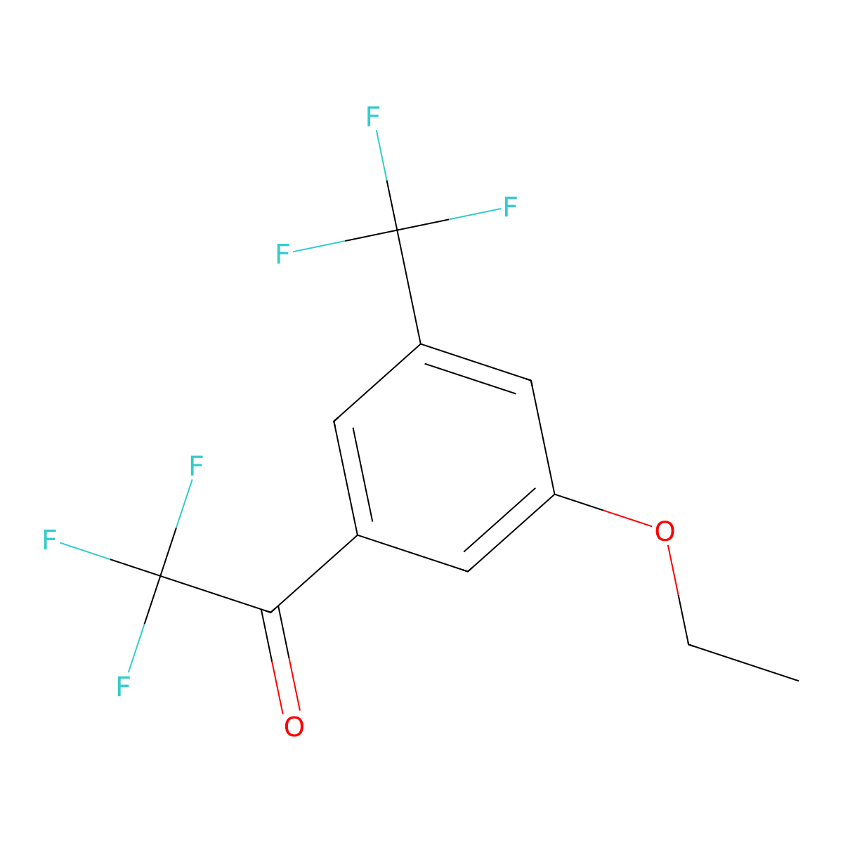 1-(3-Ethoxy-5-(trifluoromethyl)phenyl)-2,2,2-trifluoroethanone molecular structure, CAS 2807450-07-1