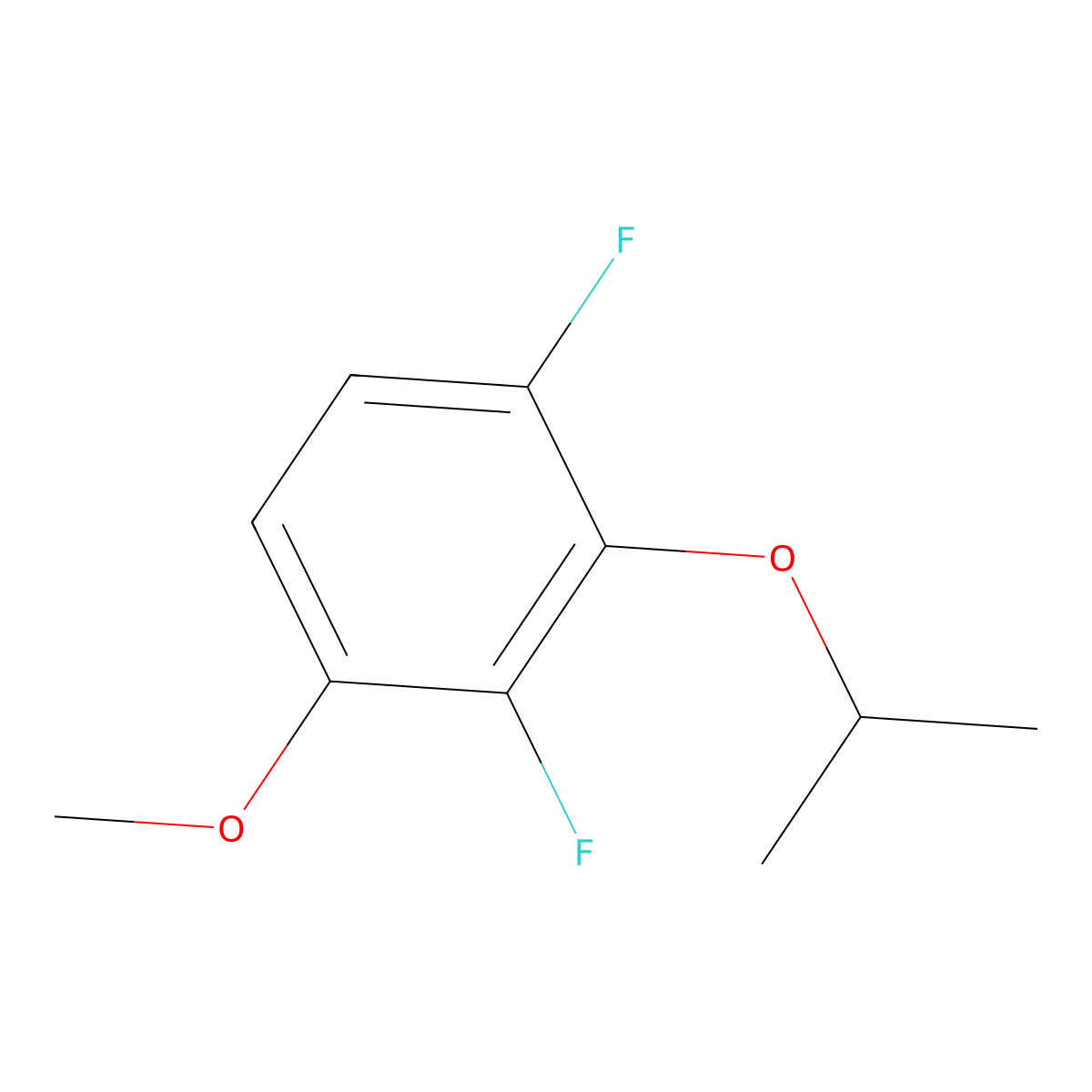 1,3-Difluoro-2-isopropoxy-4-methoxybenzene molecular structure, CAS 2807450-12-8