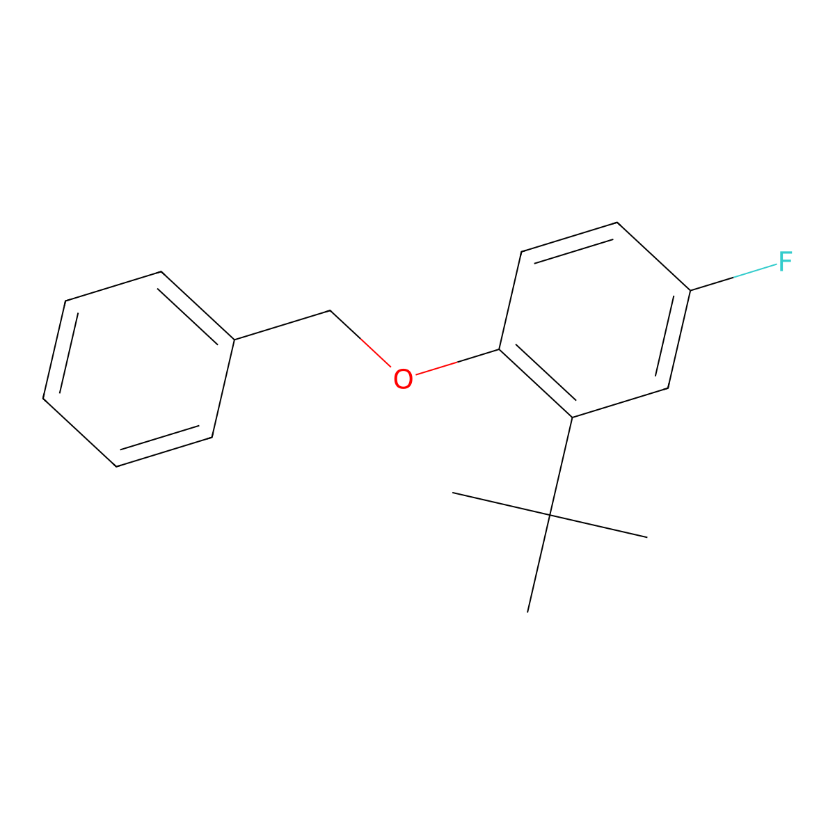 1-(Benzyloxy)-2-(tert-butyl)-4-fluorobenzene molecular structure, CAS 2807450-46-8