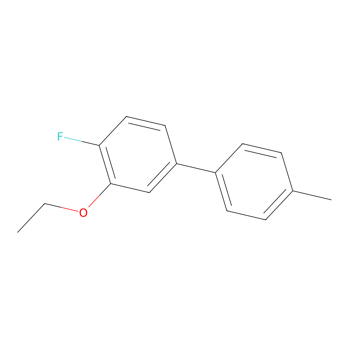 3-Ethoxy-4-fluoro-4'-methyl-1,1'-biphenyl molecular structure, CAS 2807454-10-8