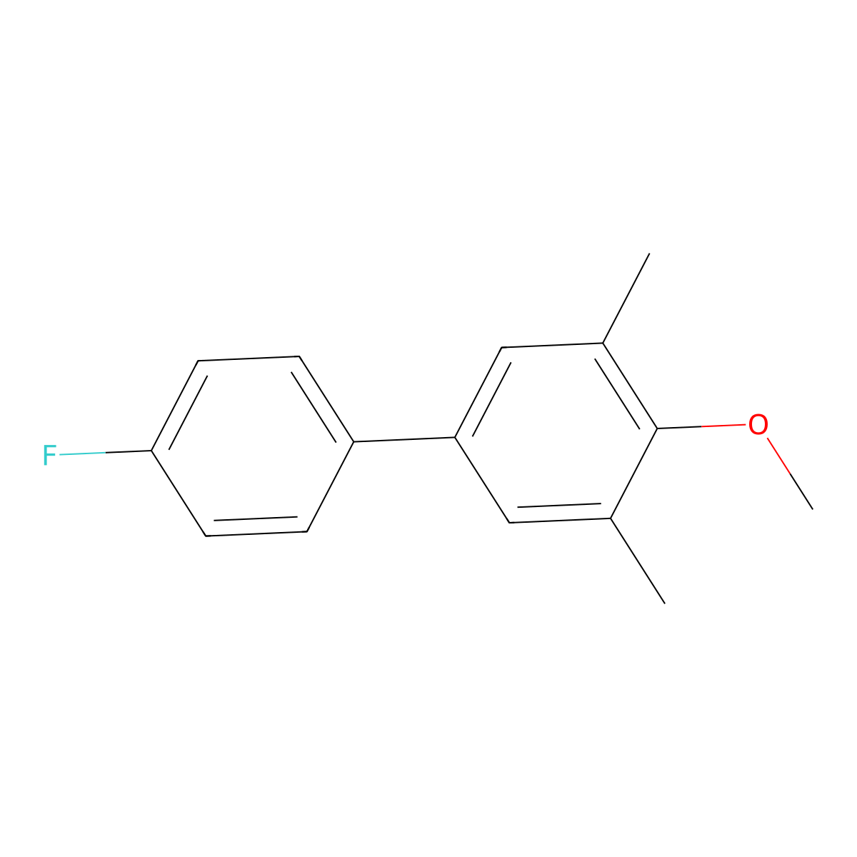 4'-Fluoro-4-methoxy-3,5-dimethyl-1,1'-biphenyl molecular structure, CAS 2807455-05-4