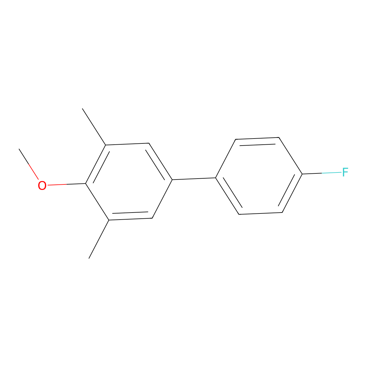 4'-Fluoro-4-methoxy-3,5-dimethyl-1,1'-biphenyl molecular structure, CAS 2807455-05-4