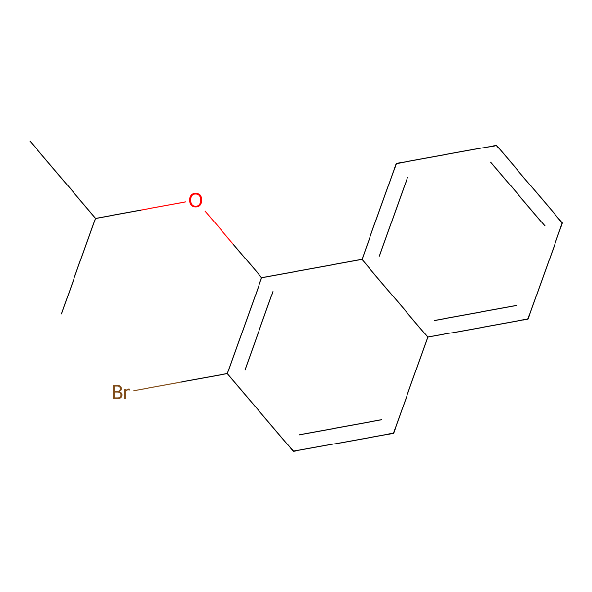 2-Bromo-1-isopropoxynaphthalene molecular structure, CAS 2807455-09-8