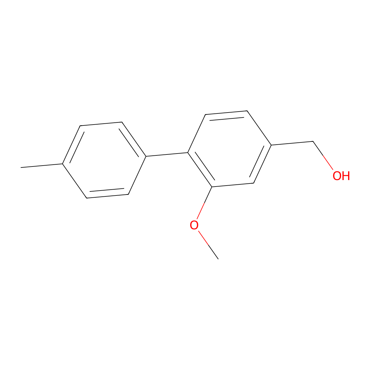 (2-Methoxy-4'-methyl-[1,1'-biphenyl]-4-yl)methanol molecular structure, CAS 2807455-44-1