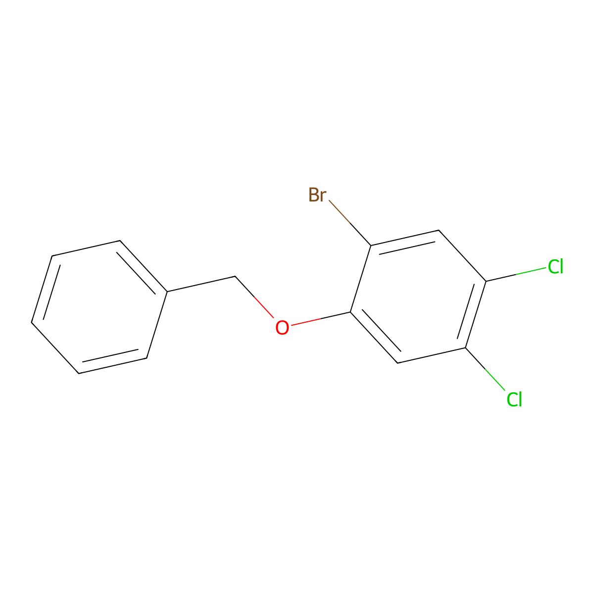 1-(Benzyloxy)-2-bromo-4,5-dichlorobenzene molecular structure, CAS 2807455-72-5