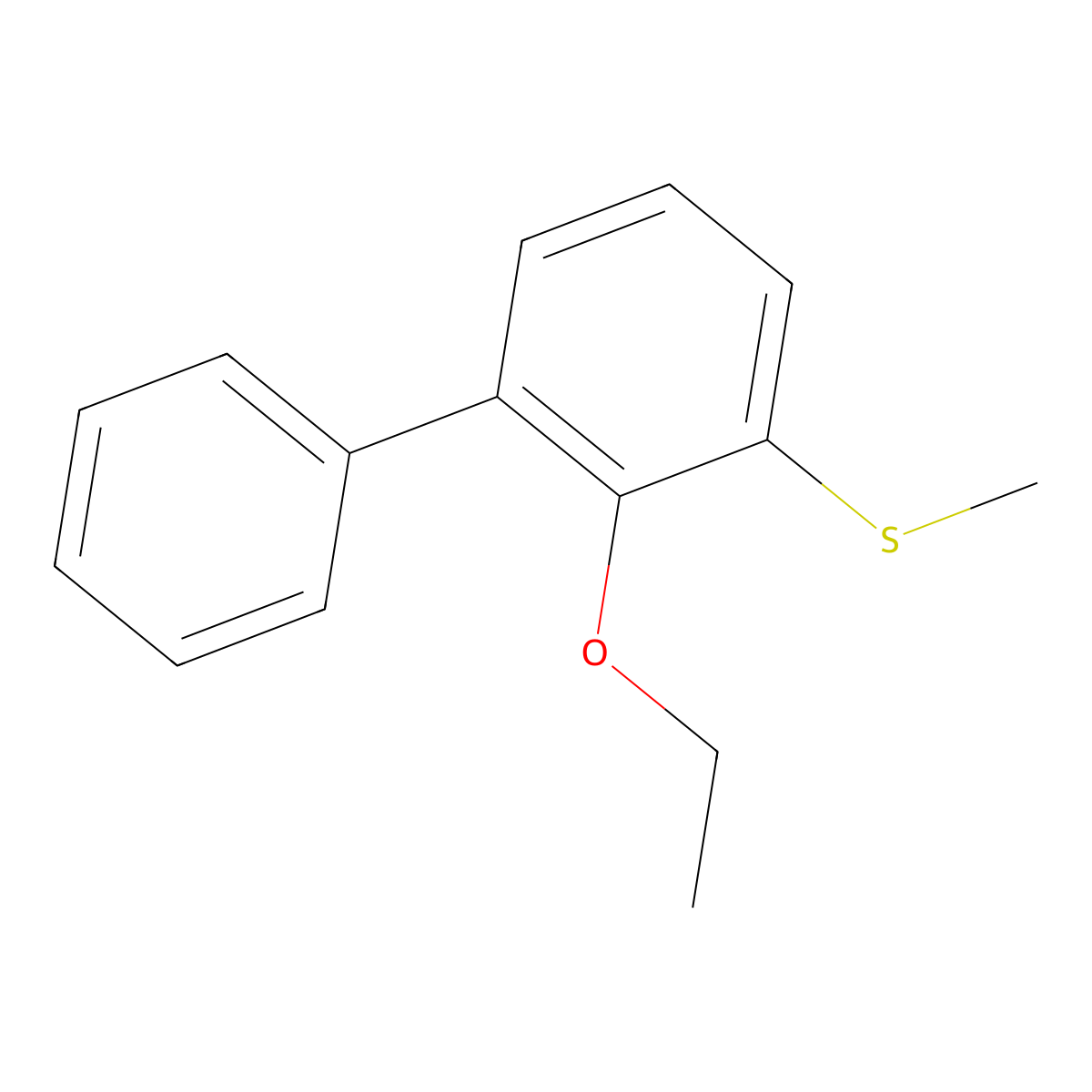 (2-Ethoxy-[1,1'-biphenyl]-3-yl)(methyl)sulfane molecular structure, CAS 2807456-33-1