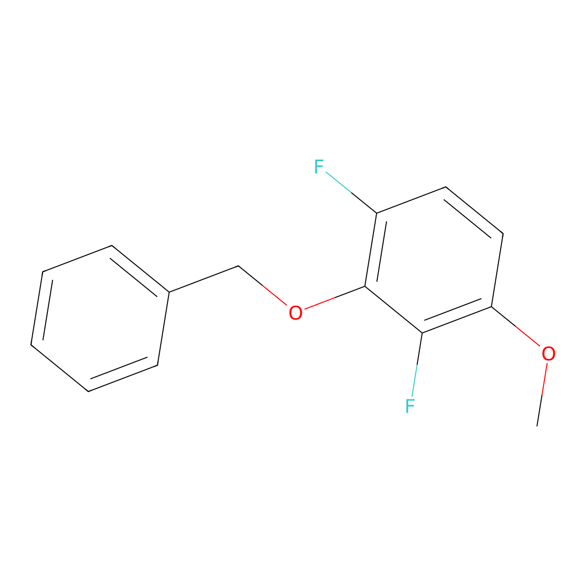 2-(Benzyloxy)-1,3-difluoro-4-methoxybenzene molecular structure, CAS 2807463-88-1