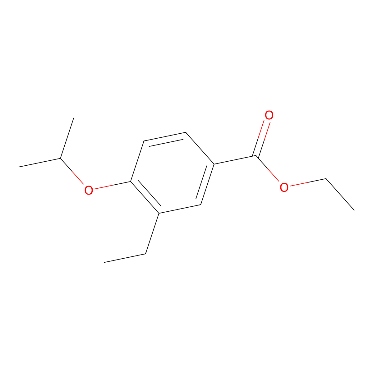 Ethyl 3-ethyl-4-isopropoxybenzoate molecular structure, CAS 2807463-90-5