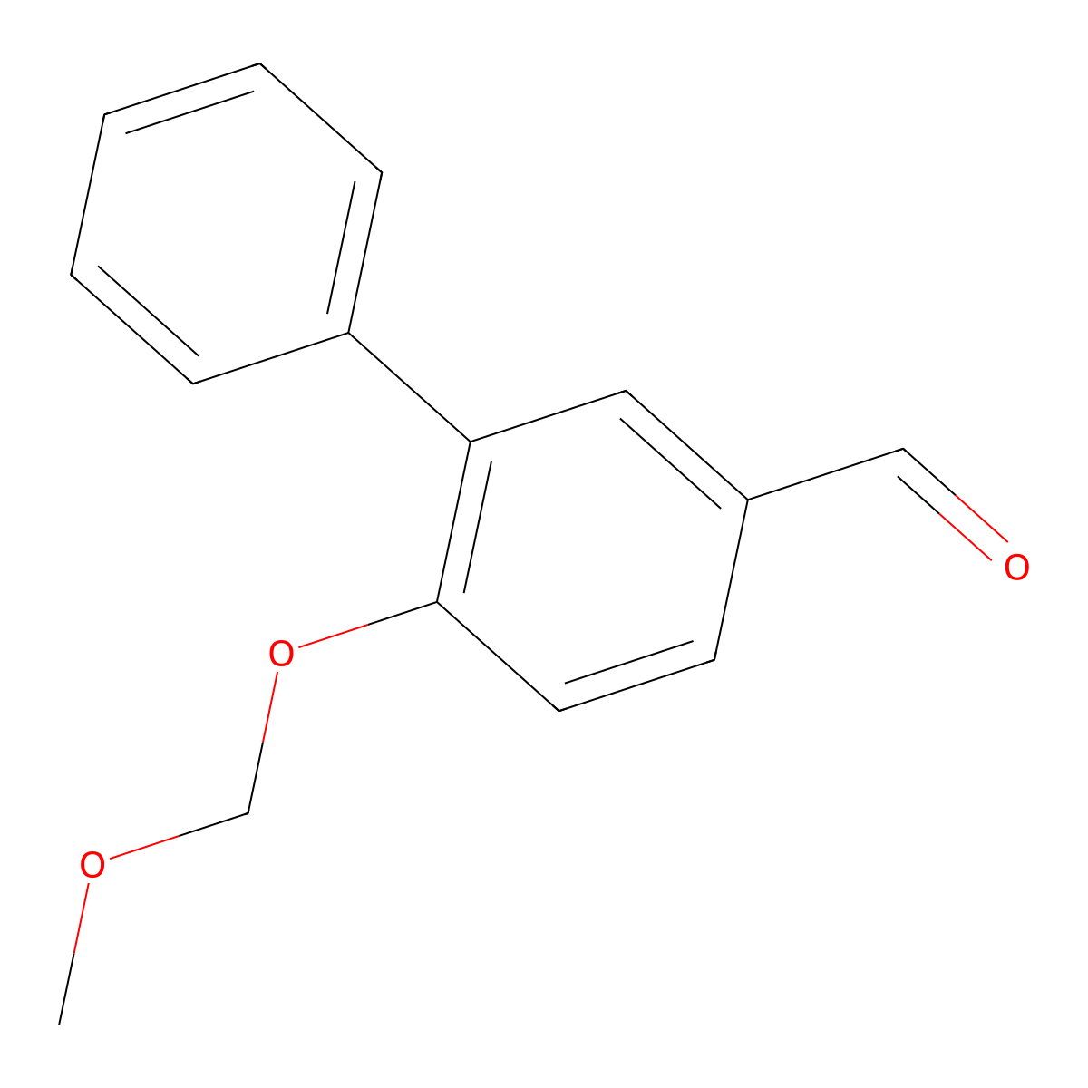 6-(Methoxymethoxy)-[1,1'-biphenyl]-3-carbaldehyde molecular structure, CAS 2807464-07-7