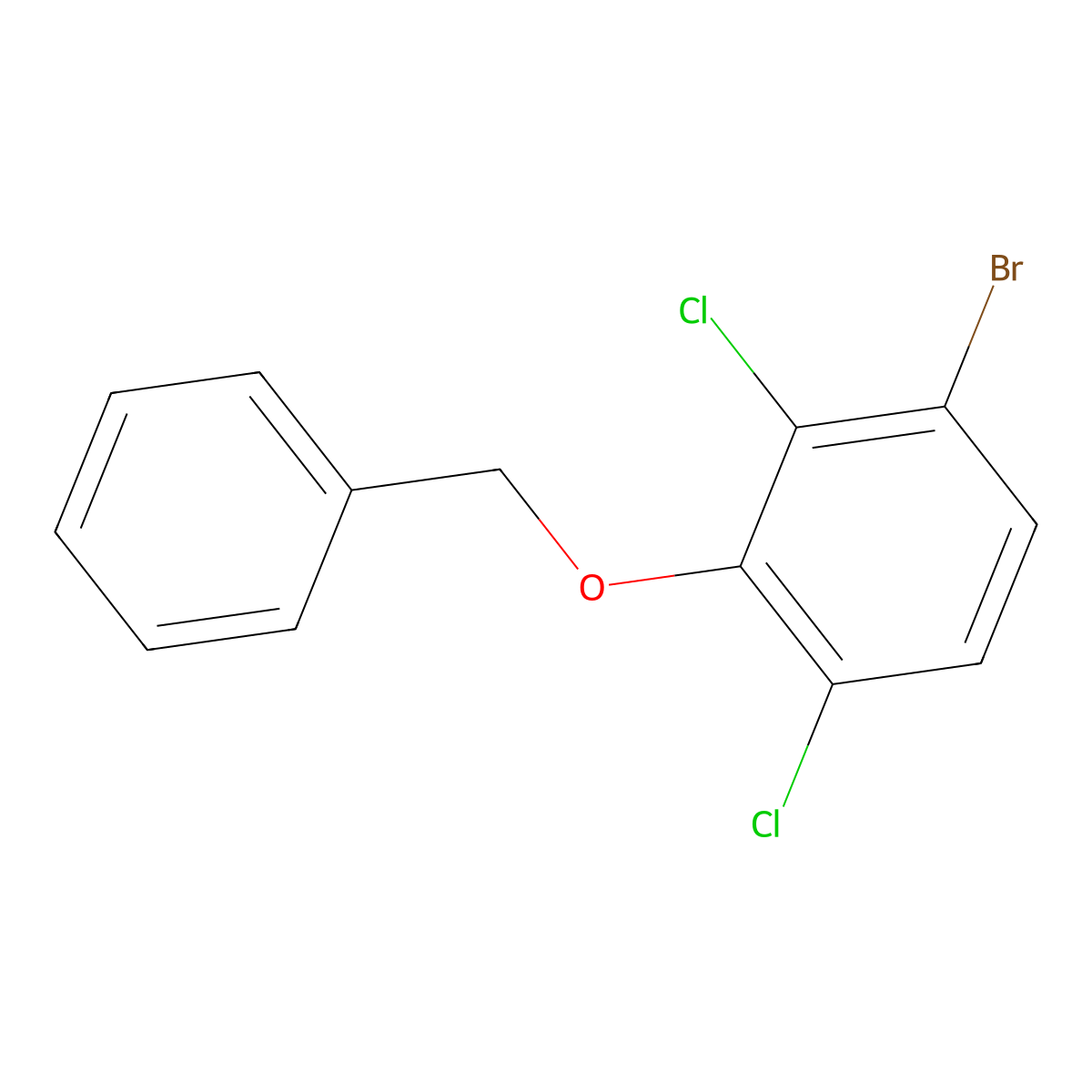 3-Benzyloxy-1-bromo-2,4-dichlorobenzene molecular structure, CAS 2807464-14-6