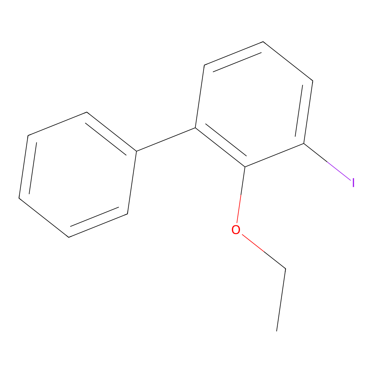 2-Ethoxy-3-iodo-1,1'-biphenyl molecular structure, CAS 2807464-86-2