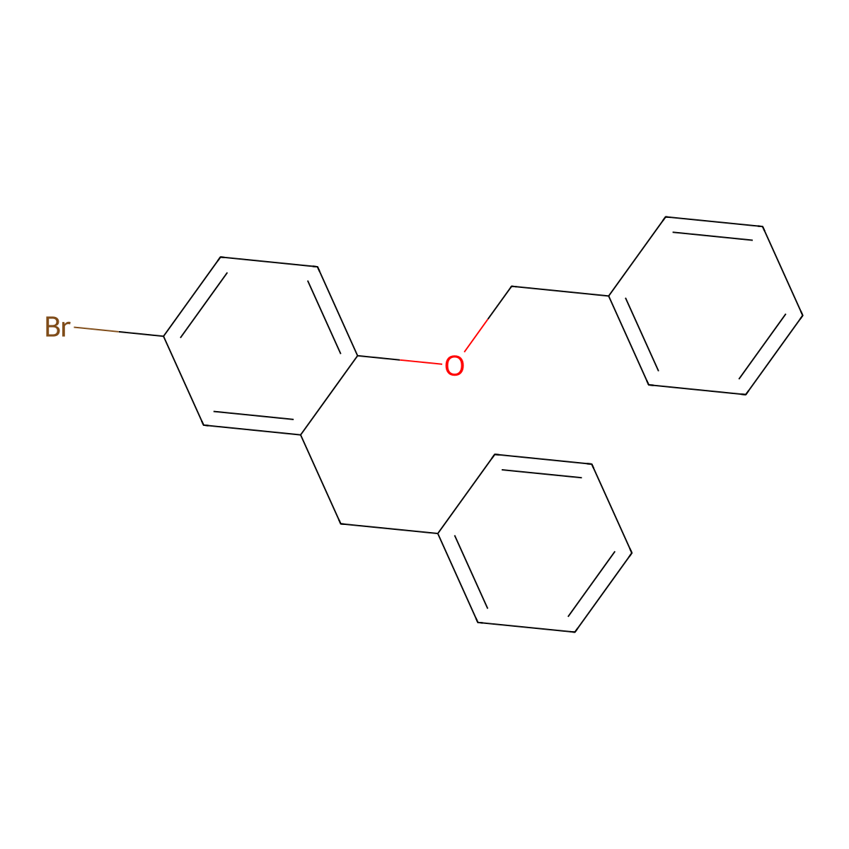 2-Benzyl-1-(benzyloxy)-4-bromobenzene molecular structure, CAS 2807464-87-3