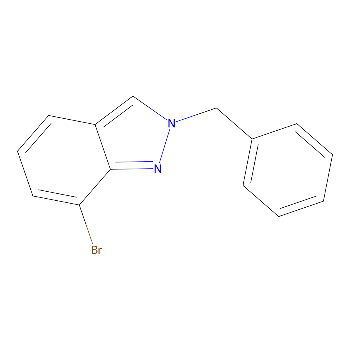 2-Benzyl-7-bromo-2H-indazole molecular structure, CAS 2807465-07-0