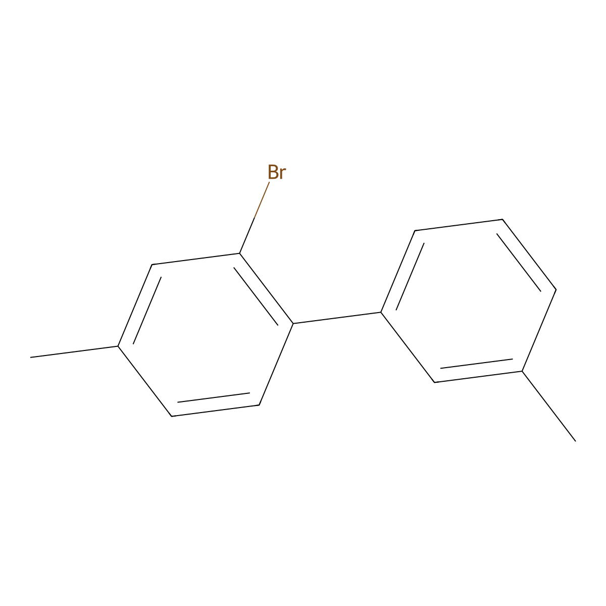 2-Bromo-3',4-dimethyl-1,1'-biphenyl molecular structure, CAS 2807465-25-2