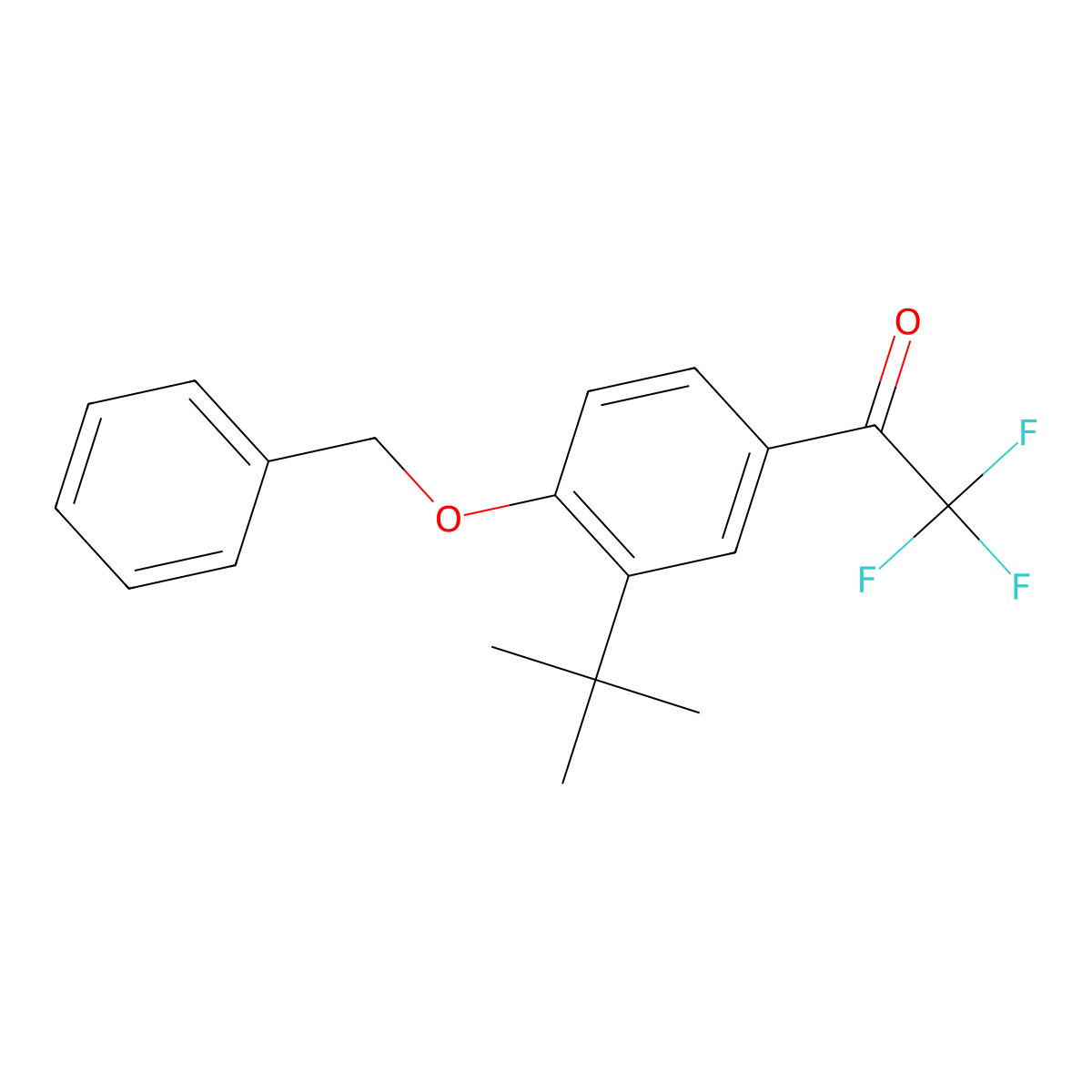 1-(4-(Benzyloxy)-3-(tert-butyl)phenyl)-2,2,2-trifluoroethanone molecular structure, CAS 2807465-87-6