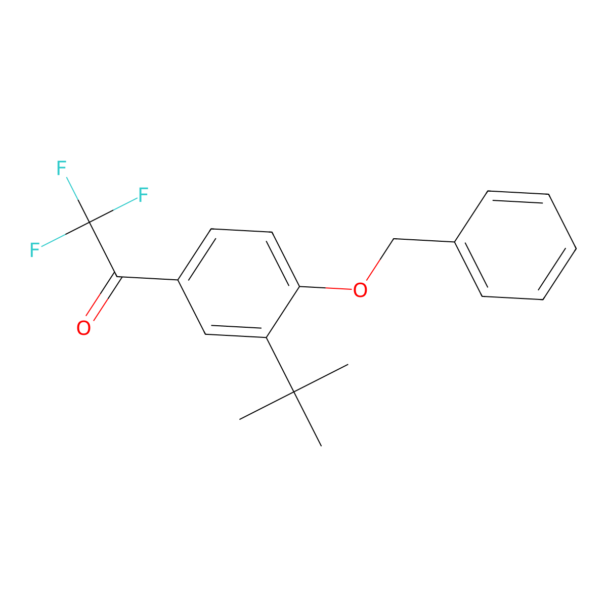 1-(4-(Benzyloxy)-3-(tert-butyl)phenyl)-2,2,2-trifluoroethanone molecular structure, CAS 2807465-87-6