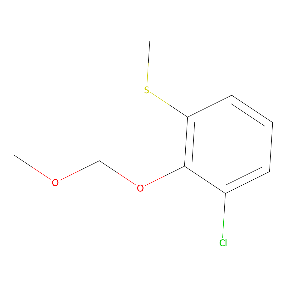(3-Chloro-2-(methoxymethoxy)phenyl)(methyl)sulfane molecular structure, CAS 2807465-89-8