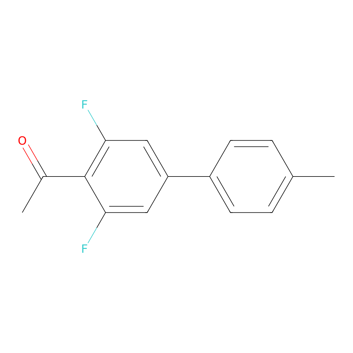 1-(3,5-Difluoro-4'-methyl-[1,1'-biphenyl]-4-yl)ethanone molecular structure, CAS 2807467-01-0