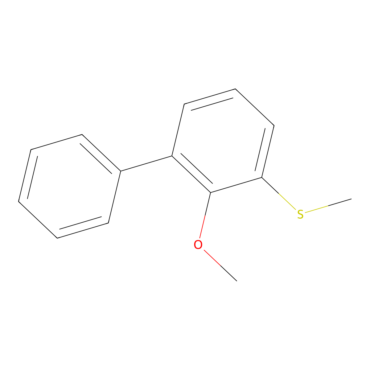(2-Methoxy-[1,1'-biphenyl]-3-yl)(methyl)sulfane molecular structure, CAS 2807467-11-2