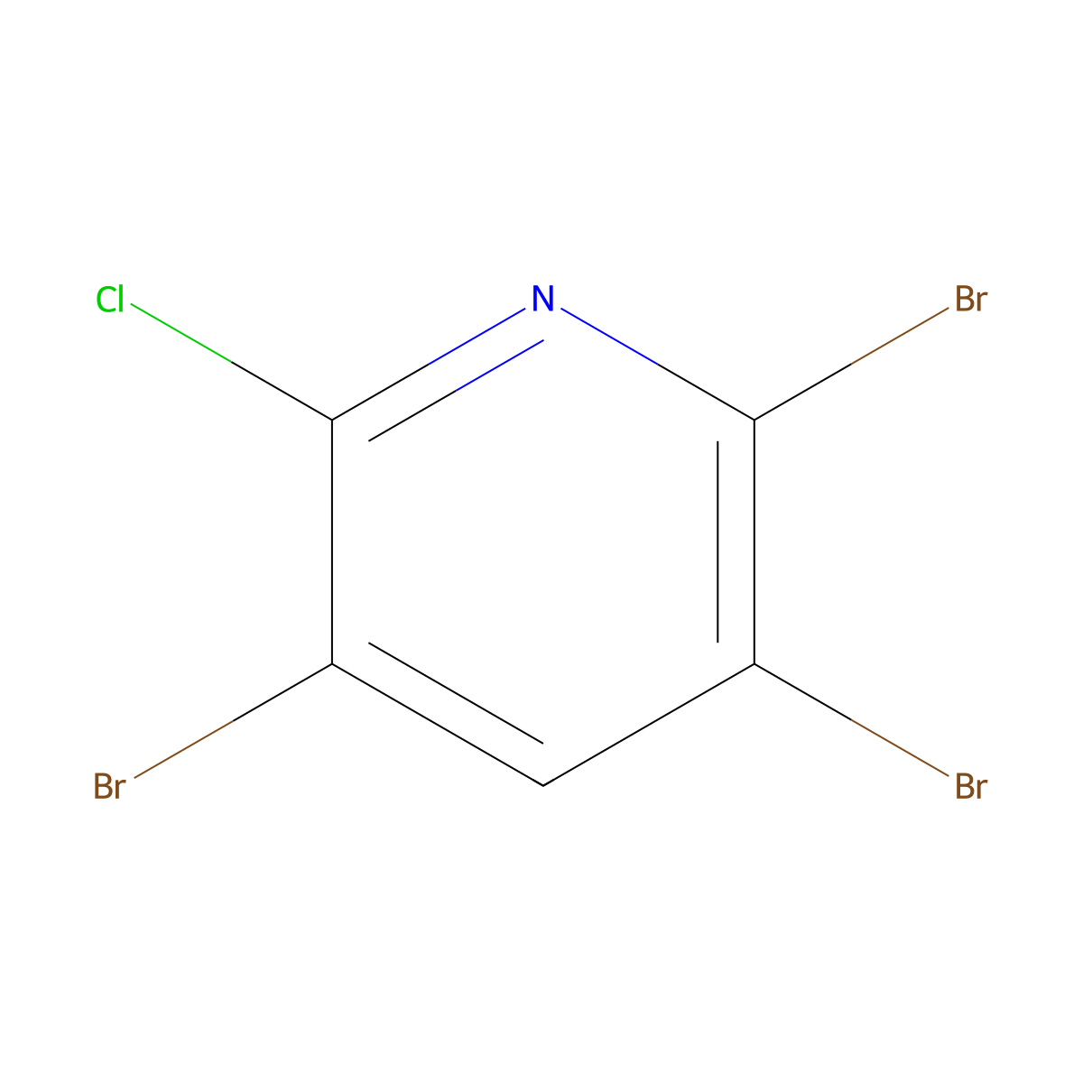 2,3,5-Tribromo-6-chloropyridine molecular structure, CAS 2807467-25-8