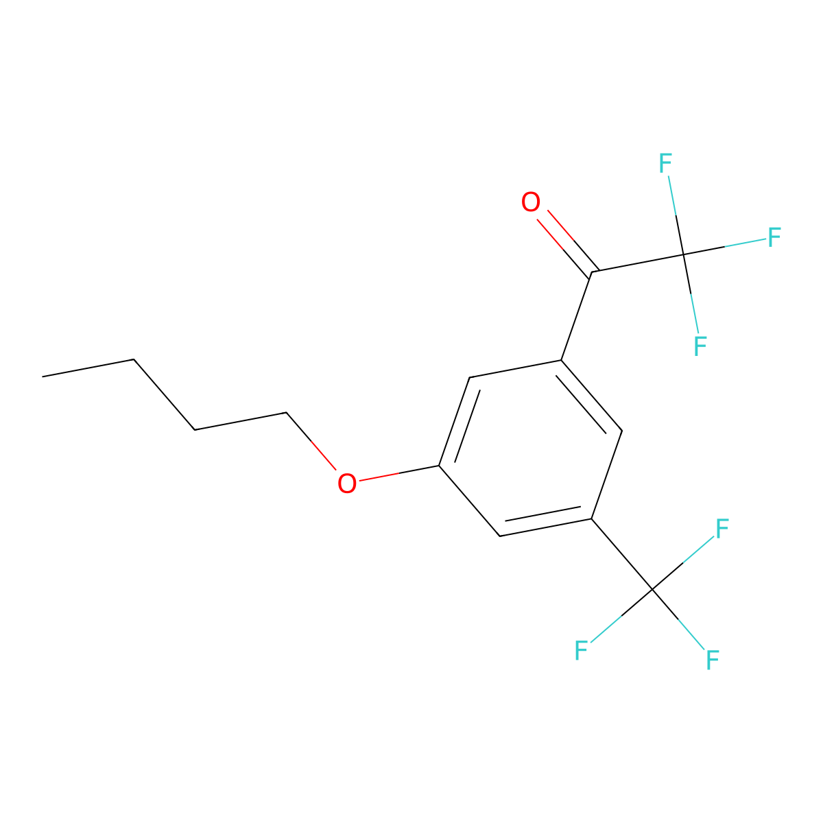 1-(3-Butoxy-5-(trifluoromethyl)phenyl)-2,2,2-trifluoroethanone molecular structure, CAS 2807467-56-5
