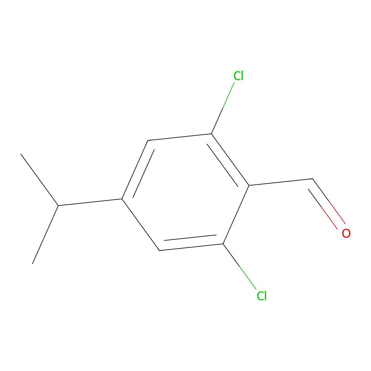 2,6-Dichloro-4-isopropylbenzaldehyde molecular structure, CAS 2807469-44-7