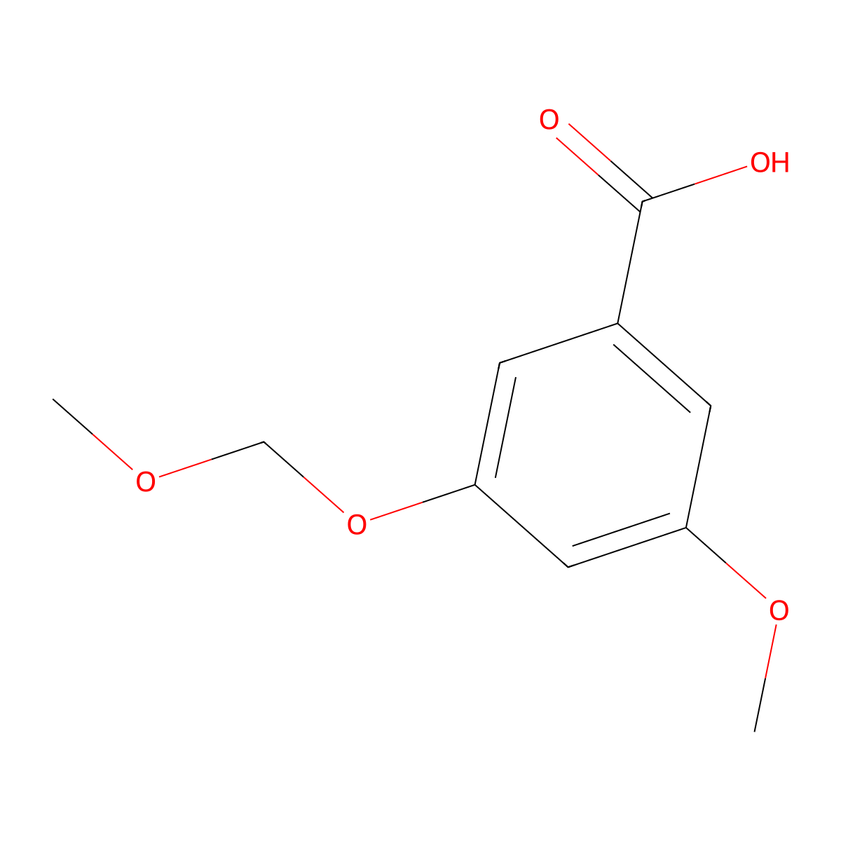 3-Methoxy-5-(methoxymethoxy)benzoic acid molecular structure, CAS 2807469-95-8
