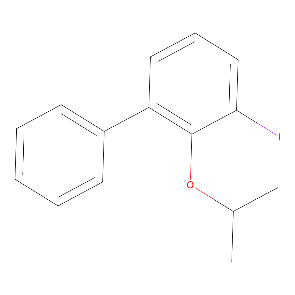 3-Iodo-2-isopropoxy-1,1'-biphenyl molecular structure, CAS 2807470-01-3