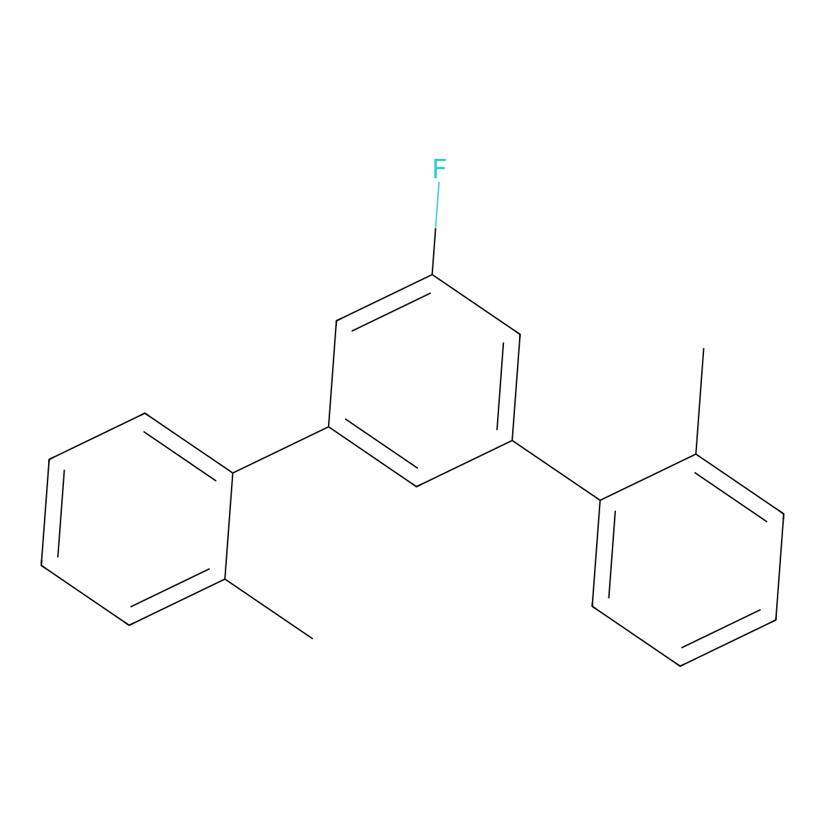 5'-Fluoro-2,2''-dimethyl-1,1':3',1''-terphenyl molecular structure, CAS 2807470-09-1
