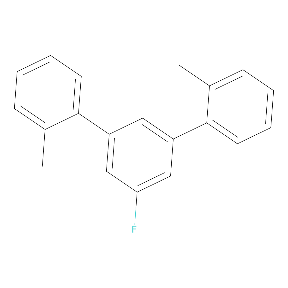 5'-Fluoro-2,2''-dimethyl-1,1':3',1''-terphenyl molecular structure, CAS 2807470-09-1