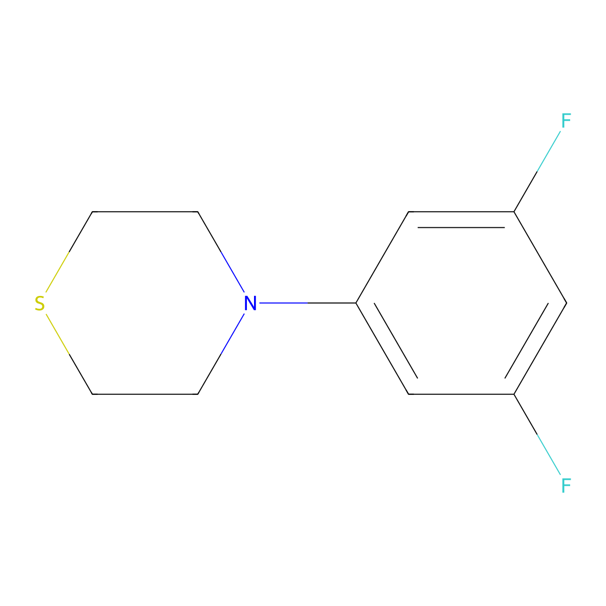 4-(3,5-Difluorophenyl)thiomorpholine molecular structure, CAS 2807470-85-3