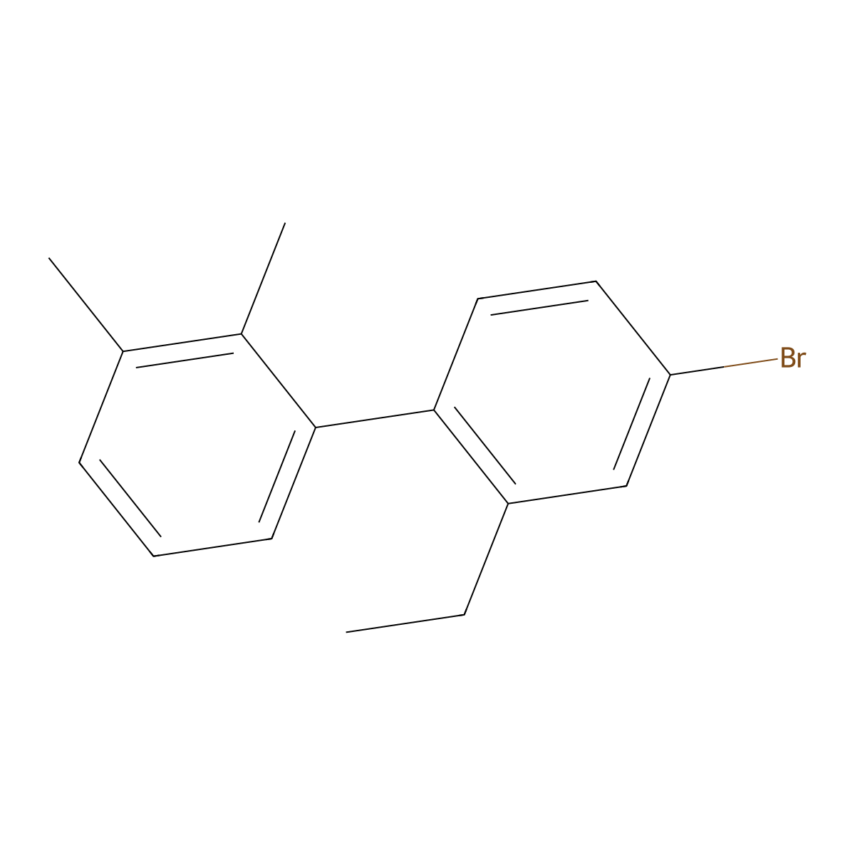 4'-Bromo-2'-ethyl-2,3-dimethyl-1,1'-biphenyl molecular structure, CAS 2807470-98-8