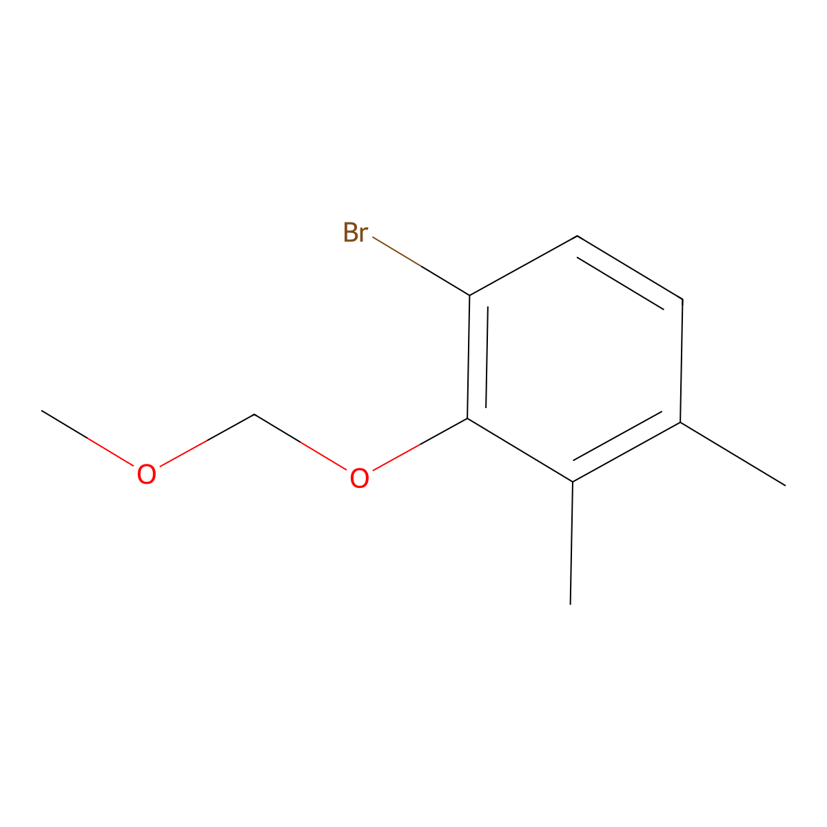 1-Bromo-2-(methoxymethoxy)-3,4-dimethylbenzene molecular structure, CAS 2807471-07-2