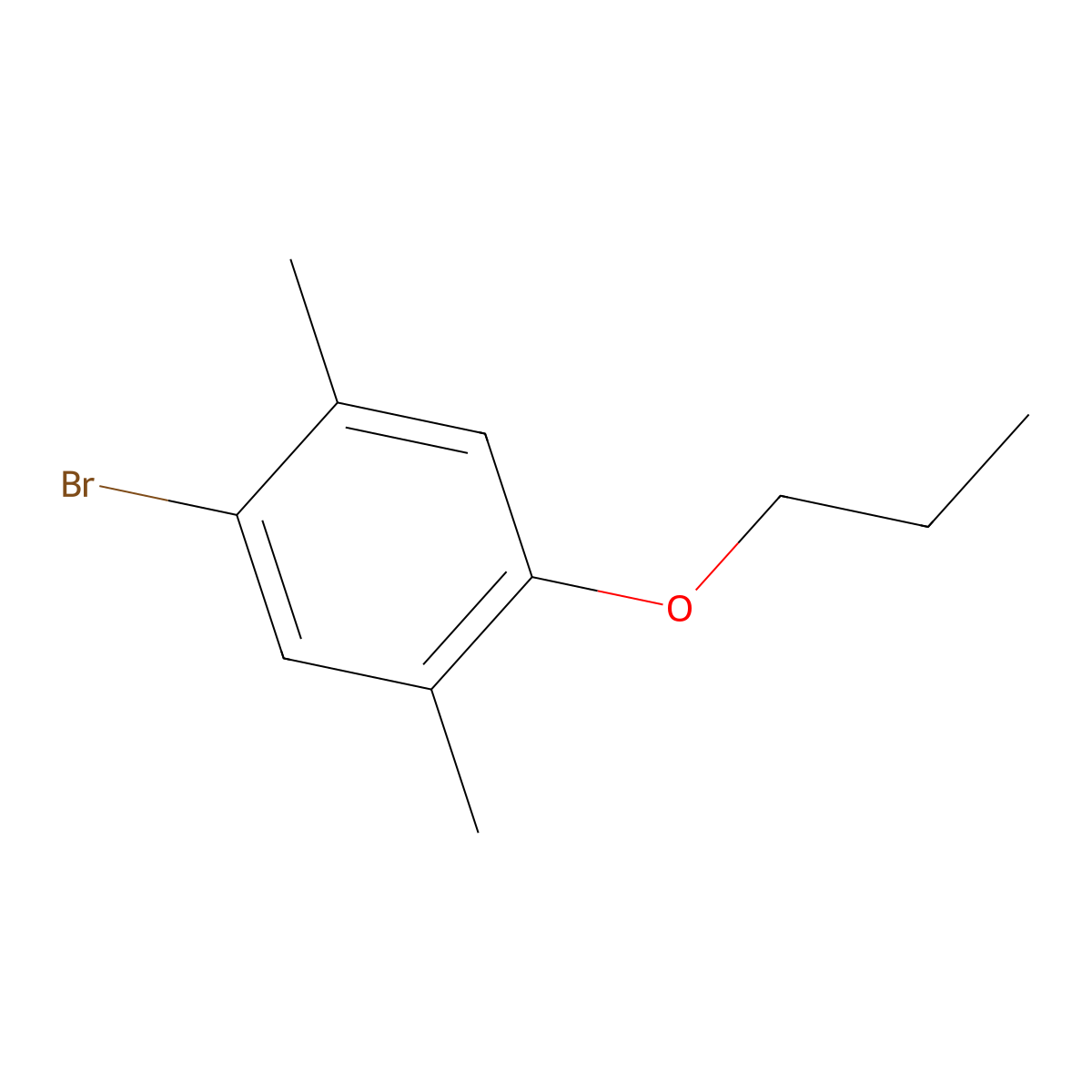 1-Bromo-2,5-dimethyl-4-propoxybenzene molecular structure, CAS 2807471-14-1