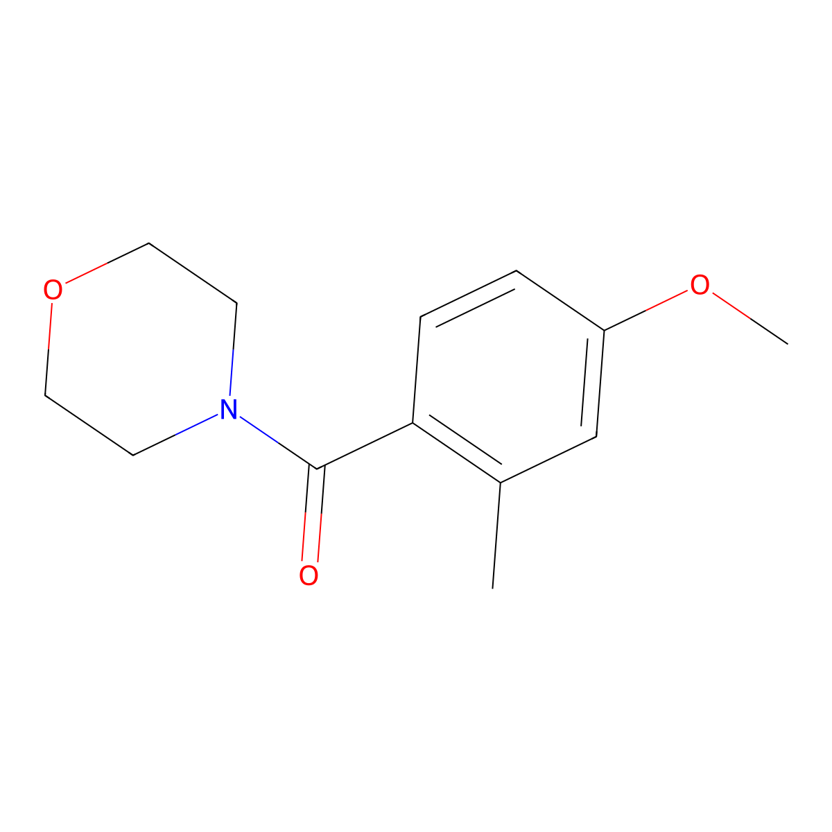 (4-Methoxy-2-methylphenyl)(morpholino)methanone molecular structure, CAS 2807471-44-7