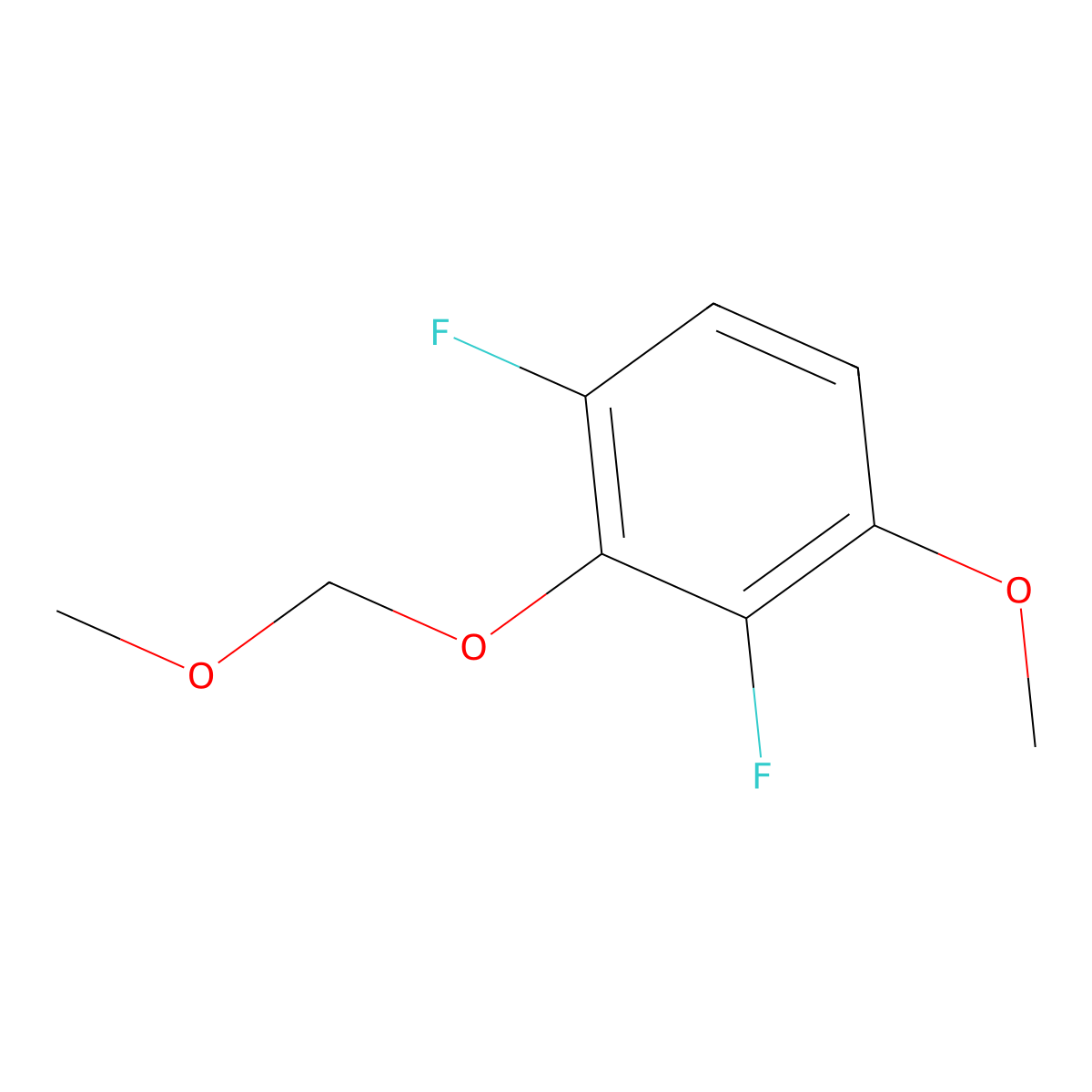 1,3-Difluoro-4-methoxy-2-(methoxymethoxy)benzene molecular structure, CAS 2807474-02-6