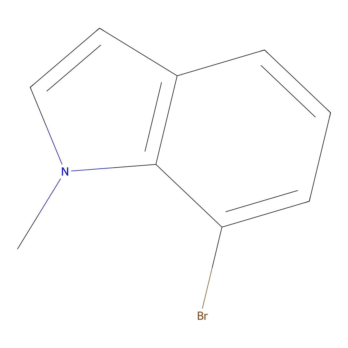7-Bromo-1-methyl-1H-indole molecular structure, CAS 280752-68-3