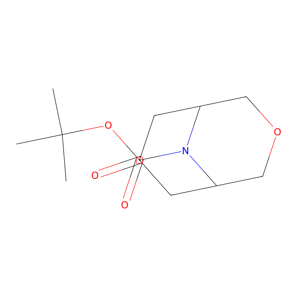 9-Boc-7-oxa-9-azabicyclo[3.3.1]nonan-3-one molecular structure, CAS 280761-97-9