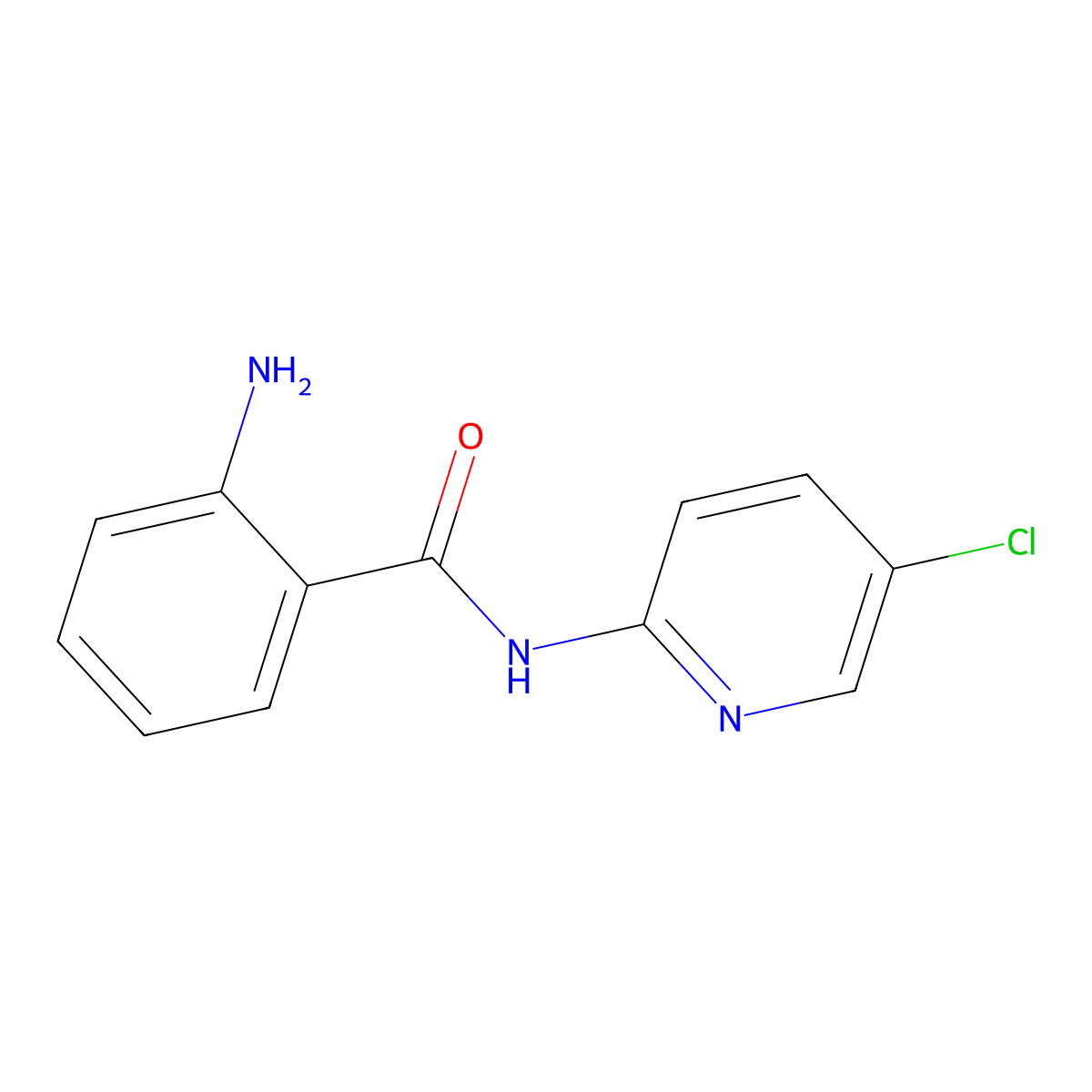 2-amino-N-(5-chloropyridin-2-yl)benzamide molecular structure, CAS 280771-61-1
