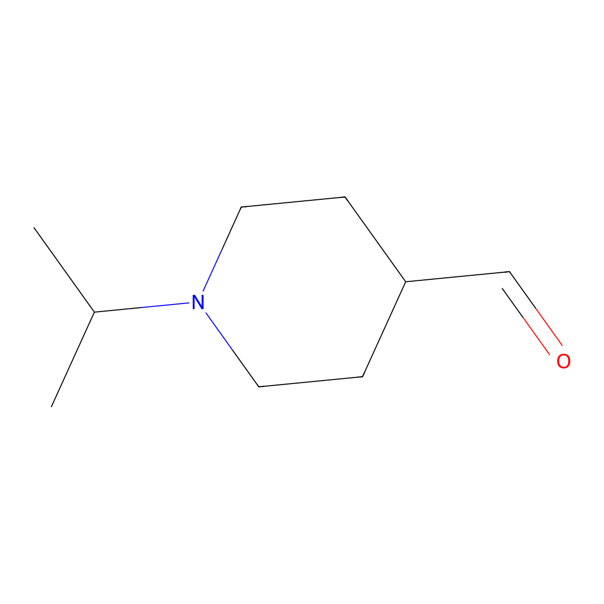 1-Isopropyl-piperidine-4-carboxaldehyde molecular structure, CAS 280774-04-1