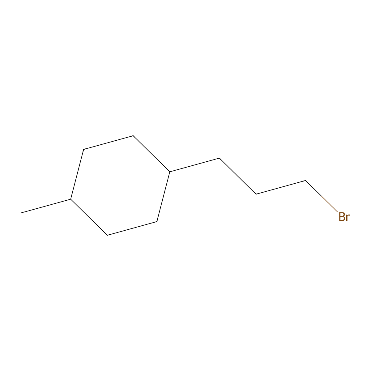 1-(3-Bromopropyl)-4-methylcyclohexane molecular structure, CAS 2808-51-7