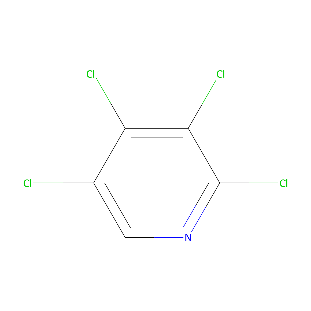2,3,4,5-Tetrachloropyridine molecular structure, CAS 2808-86-8